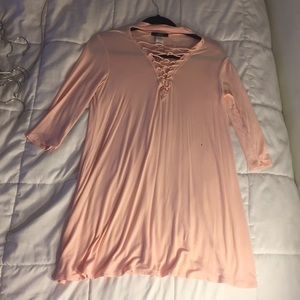 Light pink forever 21 casual dress